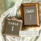 Antique Gold Table Numbers Mirrors