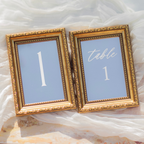 Antique Gold Table Numbers Mirrors