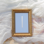 Antique Gold Table Numbers Mirrors