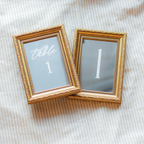 Antique Gold Table Numbers Mirrors