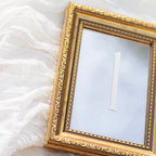 Antique Gold Table Numbers Mirrors