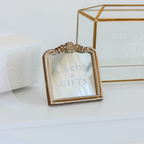 Cards and Gifts Sign on Gold Mirror (Mini)