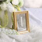 Antique Gold Table Numbers Mirrors