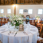 Mirror Wedding Table Numbers in Vintage Gold