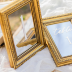 Antique Gold Table Numbers Mirrors