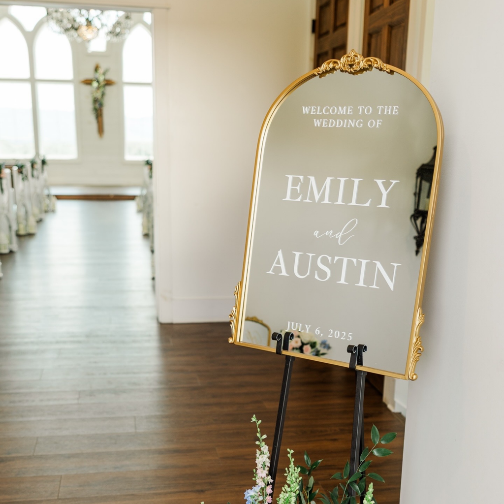 Wedding Welcome Mirror