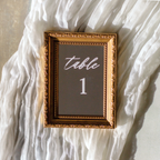 Antique Gold Table Numbers Mirrors