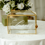 Wedding Card Box in Gold