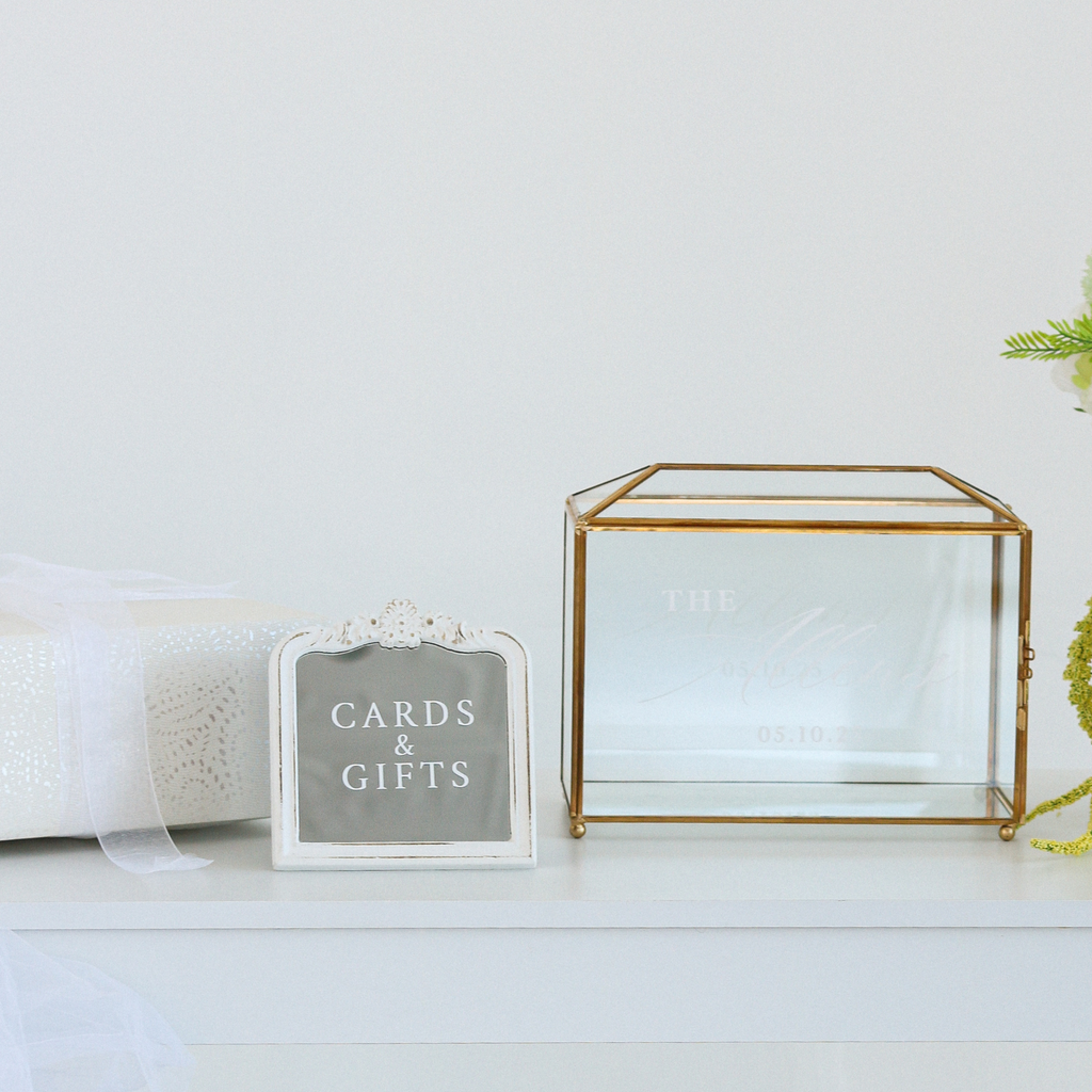 White Cards and Gifts Sign (Mini)