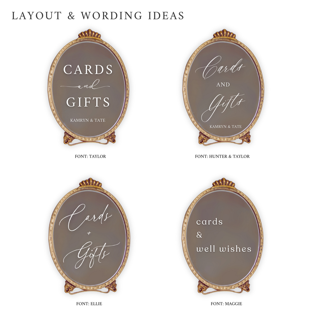 Cards and Gifts Sign