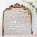 Unplugged Ceremony Signs | Phone Free Wedding Sign