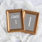 Antique Gold Table Numbers Mirrors
