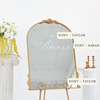 Wedding Welcome Mirror
