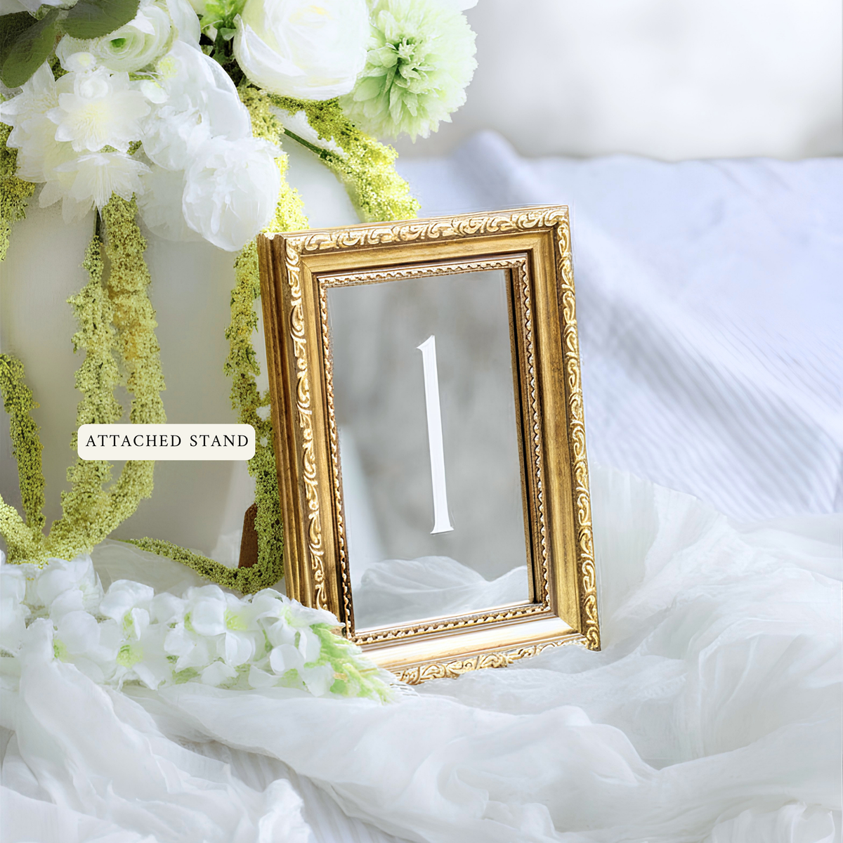 Antique Gold Table Numbers Mirrors